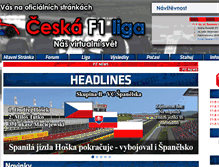 Tablet Screenshot of ceskaf1liga.cz